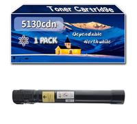YJMGT Compatible for Dell 5130cdn Toner Cartridge, Work for Dell 5130cdn Printers, Toner Cartridge 593-10925 593-10922 593-10923 593-10924 (1 Pack Black)