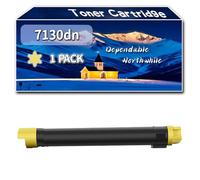 YJMGT Compatible for Dell 7130dn Toner Cartridge, Work for Dell 7130cdn 7130dn Printers, Toner Cartridge 593-10873 593-10876 593-10875 593-10878 (1 Pack Yellow)
