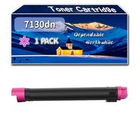 YJMGT Compatible for Dell 7130dn Toner Cartridge, Work for Dell 7130cdn 7130dn Printers, Toner Cartridge 593-10873 593-10876 593-10875 593-10878 (1 Pack Magenta)