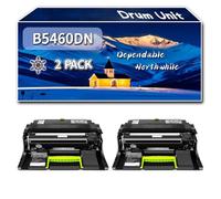 YJMGT Compatible for Dell B5460DN Drum Unit, Work for Dell B5460DN B5465DNF Printers, Drum Unit 724-10518 (2-Pack Black)