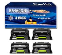 YJMGT Compatible for Dell B5460DN Drum Unit, Work for Dell B5460DN B5465DNF Printers, Drum Unit 724-10518 (4 Pack Black)
