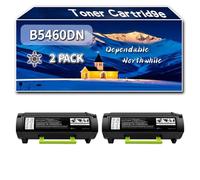 YJMGT Compatible for Dell B5460DN Toner Cartridge, Work for Dell B5460DN Printers, Toner Cartridge 593-11190 (2-Pack Black)