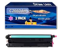 YJMGT Compatible for Dell C2660dn Drum Unit, Work for Dell C2660dn C2665dnf Printers, Drum Unit (1 Pack Magenta)