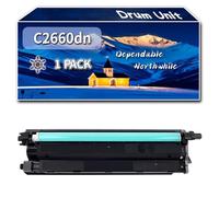 YJMGT Compatible for Dell C2660dn Drum Unit, Work for Dell C2660dn C2665dnf Printers, Drum Unit (1 Pack Black)