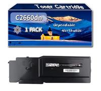 YJMGT Compatible for Dell C2660dn Toner Cartridge, Work for Dell C2660dn C2665dnf Printers, Toner Cartridge 593-BBBU 593-BBBT 593-BBBS 593-BBBR (1 Pack Black)