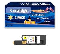 YJMGT Compatible for Dell Cartridge 1250 Toner Cartridges, Work for Dell 1250c 1350cnw 1355cn 1355cnw C1760nw C1765nf Printers (1 Pack Yellow)