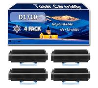 YJMGT Compatible for Dell D1710 Toner Cartridge, Work for Dell 1700 1700n 1700pn 1710 1710n P1700 Printers, Toner Cartridge (4 Pack Black)