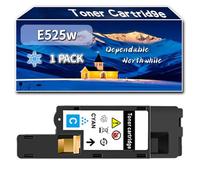 YJMGT Compatible for Dell E525w Toner Cartridge, Work for Dell E525w Printers, Toner Cartridge 593-BBLN 593-BBLL 593-BBLZ 593-BBLV (1 Pack Cyan)