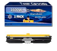 YJMGT Compatible for Konica Minolta 1600W Toner Cartridge, Work for Konica Minolta Magicolor 1600W 1650 1680MF 1690MF Printers, Toner Cartridge A0V301H A0V30HH A0V30CH A0V306H (1 Pack Black)