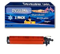 YJMGT Compatible for Konica Minolta DV313K Developer Unit, Work for Konica Minolta Bizhub C258 C308 C368 Printers, Developer Unit DV313C DV313M DV313Y DV-313 (1 Pack Cyan)
