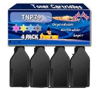 YJMGT Compatible for Konica Minolta TNP79 Toner Cartridges, Work for Konica Minolta Bizhub C3350i C4050i Printers, Toner Cartridges TNP-79 TNP79K TNP79C TNP79M TNP79Y (4-Pack BK/C/M/Y)