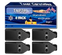 YJMGT Compatible for Konica Minolta TNP79 Toner Cartridges, Work for Konica Minolta Bizhub C3350i C4050i Printers, Toner Cartridges TNP-79 TNP79K TNP79C TNP79M TNP79Y (4 Pack Black)