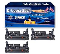 YJMGT Compatible for Olivetti D-Copia 3524 MF Developer Unit, Work for Olivetti D-Copia 3524 MF plus PG L 2535 PG L 2540 PG L 2540 plus Printers, Developer Unit (3 Pack Black)