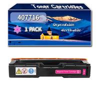 YJMGT Compatible for Ricoh 407716 407717 407718 407719 Toner Cartridges, Work for Ricoh Aficio SP C252DN SP C252SF Printers, Toner Cartridges (1 Pack Magenta)
