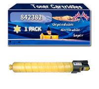 YJMGT Compatible for Ricoh 842382 842383 842384 842385 Toner Cartridges, Work for Ricoh M C300 IM C300F Printers, Toner Cartridges (1 Pack Yellow)