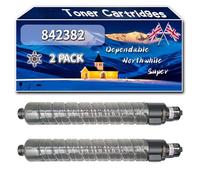 YJMGT Compatible for Ricoh 842382 842383 842384 842385 Toner Cartridges, Work for Ricoh M C300 IM C300F Printers, Toner Cartridges (2 Pack Black)