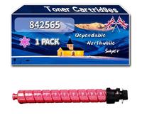 YJMGT Compatible for Ricoh 842565 842566 842567 842568 Toner Cartridges, Work for Ricoh IM C2510 C2010 Printers, Toner Cartridges (1 Pack Magenta)