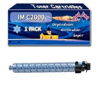 YJMGT Compatible for Ricoh IM C2000 Toner Cartridges, Work for Ricoh IM C2000 IM C2500 Printers, Toner Cartridges 842311 842313 842314 842312 (1 Pack Cyan)