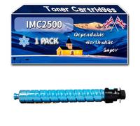YJMGT Compatible for Ricoh IMC2500 Toner Cartridges, Work for Ricoh IM C2000 IM C2500 Printers, Toner Cartridges 842311 842312 842313 842314 (1 Pack Cyan)