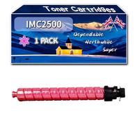 YJMGT Compatible for Ricoh IMC2500 Toner Cartridges, Work for Ricoh IM C2000 IM C2500 Printers, Toner Cartridges 842311 842312 842313 842314 (1 Pack Magenta)