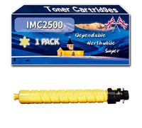 YJMGT Compatible for Ricoh IMC2500 Toner Cartridges, Work for Ricoh IM C2000 IM C2500 Printers, Toner Cartridges 842311 842312 842313 842314 (1 Pack Yellow)