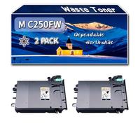 YJMGT Compatible for Ricoh M C250FW Waste Toner Container, Work for Ricoh Aficio SPC232SF SPC240dn Aficio SPC240sf M C250FW M C250FWB P C300W P Printers (2-Pack Black)