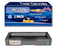 YJMGT Compatible for Ricoh MC250 Toner Cartridge, Work for Ricoh MC250FW MC251FW PC311W MC250FWB PC301SF MC250W PC301W Printers, Toner Cartridge 408340 408341 408342 408343 (1 Pack Cyan)