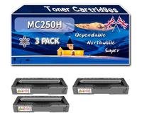 YJMGT Compatible for Ricoh MC250H Toner Cartridges, Work for Ricoh MC 250 FW MC 251 FW PC301W PC 311W Printers, Toner Cartridges TYPE MC250H 408340 408343 408342 408341 (3 Pack Black)