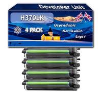 YJMGT Compatible for Toshiba H370LK Developer Unit, Work for Toshiba E-Studio 2010 AC E-Studio 2510 AC Printers, Developer Unit 6LK49204000 6LK49204100 6LK49204200 6LK49204300 (4 Pack Black)