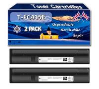 YJMGT Compatible for Toshiba T-FC415E Toner Cartridges, Work for Toshiba E-studio 2515AC 3015AC 3515AC 4515AC 5015AC Printers, Toner Cartridges TFC415E (2 Pack Black)