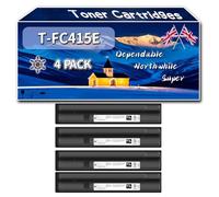 YJMGT Compatible for Toshiba T-FC415E Toner Cartridges, Work for Toshiba E-studio 2515AC 3015AC 3515AC 4515AC 5015AC Printers, Toner Cartridges TFC415E (4 Pack Black)
