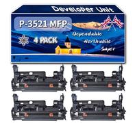 YJMGT Compatible for Triumph-Adler P-3521 MFP Developer Unit, Work for Triumph-Adler P-3522 DW P-3527 w MFP P-4020 DN P-4020 DW Printers, Developer Unit (4 Pack Black)