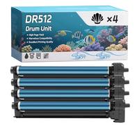 YJMGT DR512 Drum Unit Compatible for Konica Minolta Bizhub 224 e 284 e 364 e C 224 C 224 e C 284 C 284 e Printers, High-Definition Printing Effect with Chip, 12000 Pages (4 Pack Black)