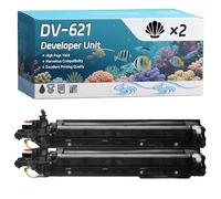 YJMGT DV-621 Developer Unit Compatible for Konica Minolta Bizhub C 450 i C 451 i C 550 i C 551 i C 650 i C 651 i C 750 i C 751 Printers (2 Pack Black)