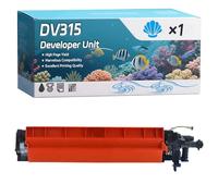 YJMGT DV315 Developer Unit Compatible for Konica Minolta Bizhub C 250 i C 251 i C 300 i C 301 i C 360 i C 361 i Printers, High-Definition Printing Effect with Chip, 100000 Pages (1 Pack Cyan)