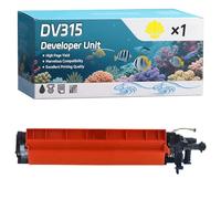 YJMGT DV315 Developer Unit Compatible for Konica Minolta Bizhub C 250 i C 251 i C 300 i C 301 i C 360 i C 361 i Printers, High-Definition Printing Effect with Chip, 100000 Pages (1 Pack Yellow)
