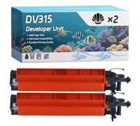 YJMGT DV315 Developer Unit Compatible for Konica Minolta Bizhub C 250 i C 251 i C 300 i C 301 i C 360 i C 361 i Printers, High-Definition Printing Effect with Chip, 100000 Pages (2 Pack Black)