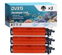 YJMGT DV315 Developer Unit Compatible for Konica Minolta Bizhub C 250 i C 251 i C 300 i C 301 i C 360 i C 361 i Printers, High-Definition Printing Effect with Chip, 100000 Pages (3 Pack Black)