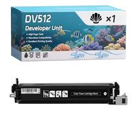 YJMGT DV512 Developer Unit Compatible for Konica Minolta Bizhub 224 e 284 e 364 e Printers, High-Definition Printing Effect with Chip, 300000 Pages (1 Pack Black)