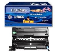 YJMGT E310dw Drum Unit Compatible for Dell E310DW E515DW E514DW E515DN Printers, High-Definition Printing Effect with Chip, 12000 Pages (1 Pack Black)