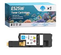 YJMGT E525W Toner Cartridges Compatible for Dell E525 Printers, High-Definition Printing Effect with Chip, 3000 Pages (1 Pack Cyan)