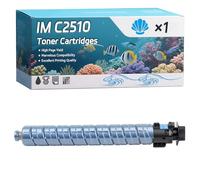 YJMGT IM C2510 Toner Cartridges Compatible for Ricoh IM C2010 A C2510 Printers, High-Definition Printing Effect with Chip, 40000 Pages (1 Pack Cyan)