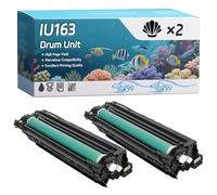YJMGT IU163 Drum Unit Compatible for Konica Minolta （Drum Unit+Developer Unit） Bizhub 162 163 210 211 220 7516 7521 7616 7622 DI152 Printers (2-Pack Black)