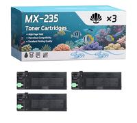 YJMGT MX-235 Toner Cartridges Compatible for Sharp AR-5618 AR-5618N AR-5620 Printers, High-Definition Printing Effect with Chip, 20000 Pages (3 Pack Black)