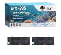 YJMGT MX-235 Toner Cartridges Compatible for Sharp AR-5620N AR-5623 AR-5623D AR-5623N Printers, High-Definition Printing Effect with Chip, 20000 Pages (2-Pack Black)