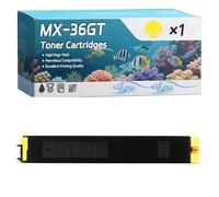 YJMGT MX-36GT Toner Cartridges Compatible for Sharp MX-2610N MX-3110N MX-3610N Printers, High-Definition Printing Effect with Chip, 28000 Pages (1 Pack Yellow)