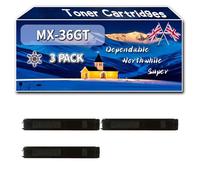 YJMGT MX-36GT Toner Cartridges Compatible for Sharp MX-2610N MX-3610N MX-3110N Printers, High-Definition Printing Effect with Chip, 25000 Pages (3 Pack Black)