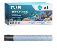 YJMGT TN319 Toner Cartridges Compatible for Konica Minolta Bizhub C 360 Printers, High-Definition Printing Effect with Chip, 29000 Pages (1 Pack Cyan)