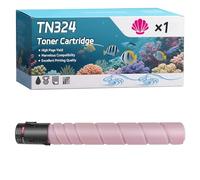YJMGT TN324 Toner Cartridge Compatible for Konica Minolta BizHub C 258 Bizhub C 308 Bizhub C 368 Printers, High-Definition Printing Effect with Chip, 29000 Pages (1 Pack Magenta)