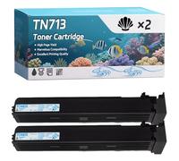 YJMGT TN713 Toner Cartridge Compatible for Konica Minolta AccurioPrint C 659 AccurioPrint C 759 Printers, High-Definition Printing Effect with Chip, 48900 Pages (2 Pack Black)
